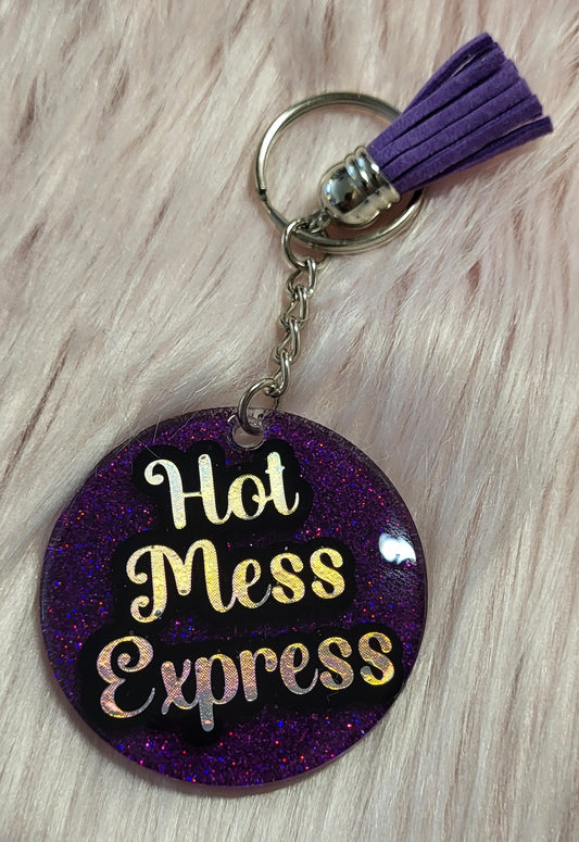 2" ROUND - PURPLE - HOT MESS EXPRESS