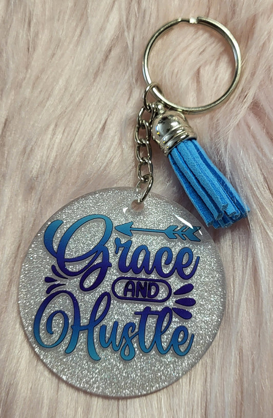 2"  ROUND - WHITE - GRACE & HUSTLE