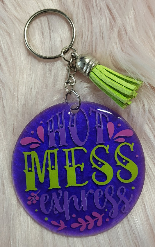 3" ROUND - PURPLE - HOT MESS EXPRESS