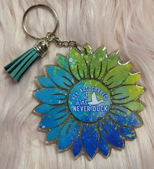 3" SUNFLOWER - SILVER - HEY AUTOCORRECT, IT WAS NEVER DUCK