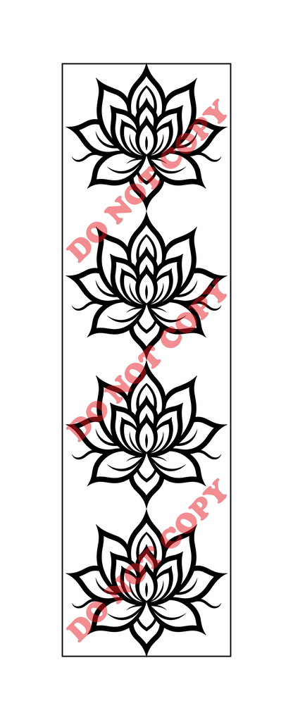 LUSCIOUS LOTUS - TUMBLER & PEN TEMPLATE SET